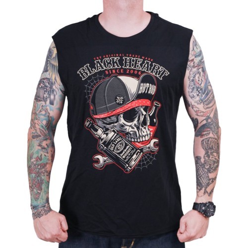 Sleeveless T-Shirt BLACK HEART Commander - Black