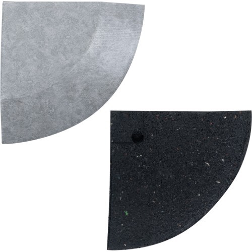Corner Piece for Luxteko Waffle Floor Mats 2 cm – 1 Pc. - Mramor