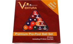 Biliardo kamuoliukų rinkinys Ventura Premium Pro-Pool 57,2 mm