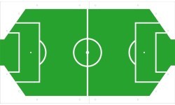 Stalo futbolas Garlando Coperto su monetų priėmikliu, su stikliniu dangčiu, Sport Professional