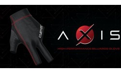 Бильярдная перчатка Cuetec Axis, 3 пальца, на правую руку, серая, L