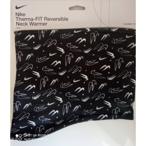 Nike Mova NK Neckwarmer 2.0 Reversible Black Grey N1000655 084