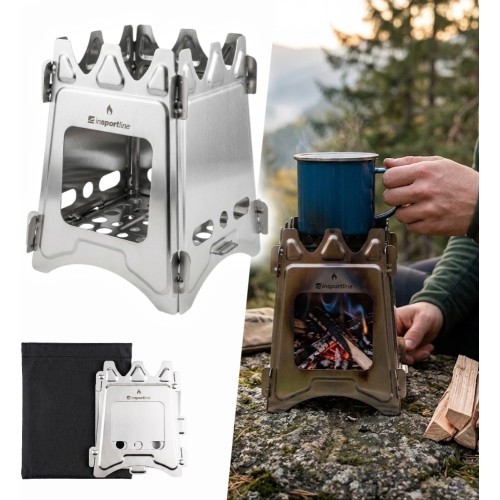 Folding Wood-Burning Camping Stove inSPORTline Stefol
