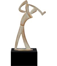 Статуэтка BEL445 Гольф - 20,5cm - Бронза