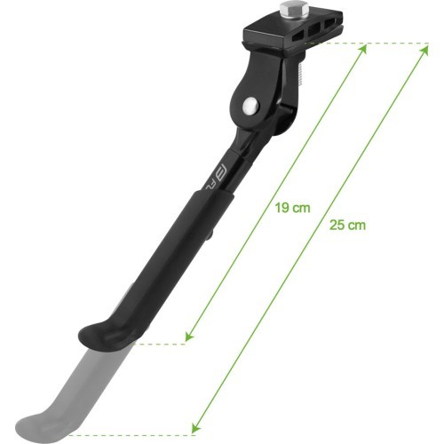 FORCE bicycle kickstand 12-20" (aluminum, black)