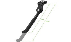 FORCE bicycle kickstand 12-20" (aluminum, black)