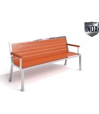 Nerūdijančio plieno suoliukas Inter-Play 08