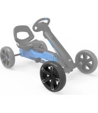 Wheel black-black 10x2,5 front + sticker Roadster