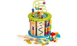 Деревянный развивающий куб EcoToys