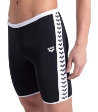 Plaukimo glaudės M Icons Swim Jammer Solid Black-White 100 - 510