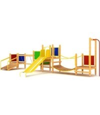 Wooden Kids Playground Model 0400F/1