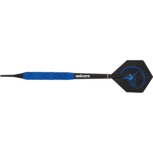 Smiginio strėlytės Unicorn Core Plus Rubberized Brass Blue, 3 vnt.