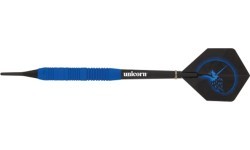 Smiginio strėlytės Unicorn Core Plus Rubberized Brass Blue, 3 vnt.