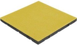 Rubber Tile Base Standard - Square, Yellow