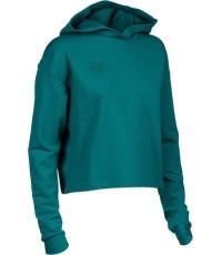W Hooded Sweat Fleece Green L - 660