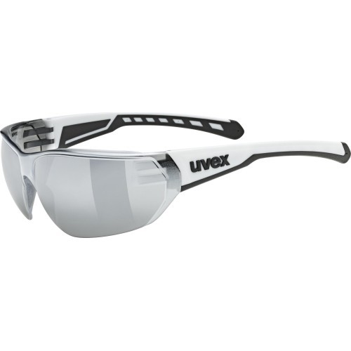Uvex equate white matt / mirror silver glasses