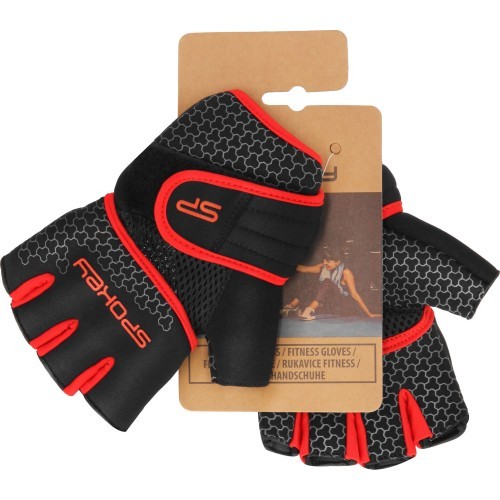 Fitness gloves red Spokey LAVA