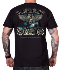 Футболка BLACK HEART Blue Chopper - Чёрный