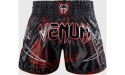 Venum Matupa Muay Thai šortai, juoda/raudona/sidabrinė