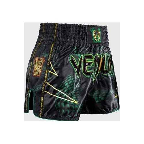 Venum Matupa Muay Thai šortai - juoda/žalia/auksinė