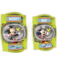 Vaikiškos apsaugos keliams ir alkūnėms MICKEY (žalios)