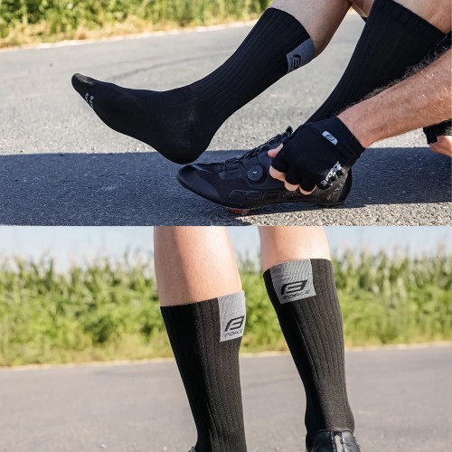 Носки FORCE Ribbon, размер L-XL (42-46) (черные)