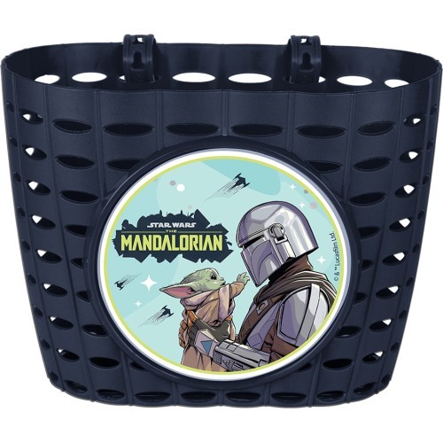 Велосипедная корзина на руль MANDALORIAN (тёмно-синяя)