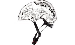 Šalmas AVENGERS 52-56cm (balta/juoda)