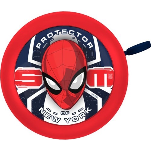 Dviračio skambutis SPIDERMAN, metalinis (raudonas)