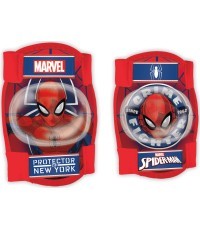 Kids' knee and elbow protective pads SPIDERMAN (red)