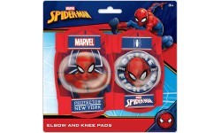 Детская защита для коленей и локтей SPIDERMAN (красная)