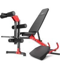 Rinkinys MH1 – reguliuojamas suolas + kojų spaudimo įrenginys + bicepsų atrama – Marbo Sport