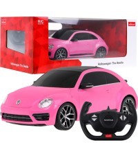 Nuotoliniu būdu valdomas Volkswagen Beetle 1:14 RASTAR, rožinis