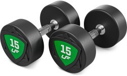 Fiksuoto svorio poliuretaninių hantelių rinkinys 2,5–25 kg (žingsnis 2,5 kg) 275 kg – UpForm