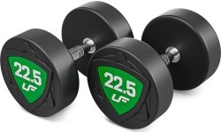 Набор полиуретановых гантелей фиксированного веса 2,5–25 кг (шаг 2,5 кг) 275 кг – UpForm