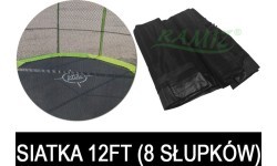 Batuto tinklas 12FT – 8 segmentai, juodas