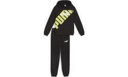 Puma Sportinis Kostiumas Paaugliams Power Sweat Suit Black Yellow 679999 51