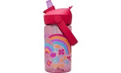 Бутылка Thrive Flip Straw Kids 0,4 л Rainbow Floral