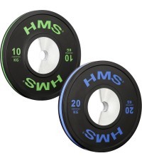 HMS olimpinis guminis svorio diskas BTBR, 10 kg - 20 kg