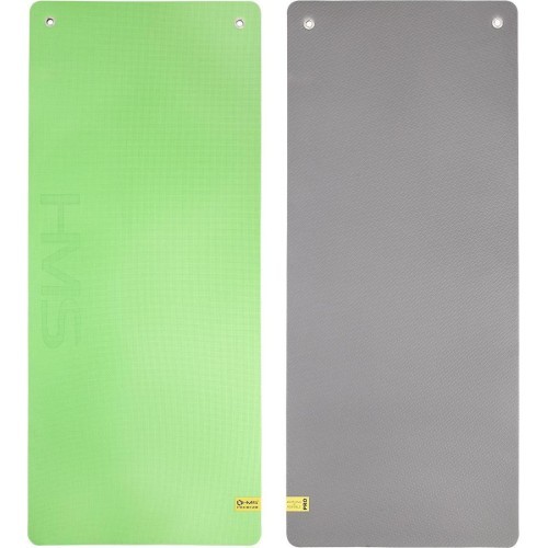 Fitneso kilimėlis HMS Premium MFK08 EVA, 140x60 cm, 15 mm, žalias-juodas