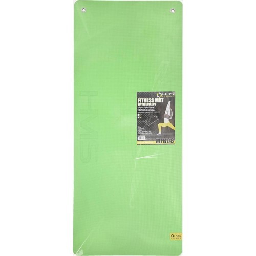 Коврик для фитнеса HMS Premium MFK08 EVA, 140x60 см, 15 мм, зелёно-чёрный
