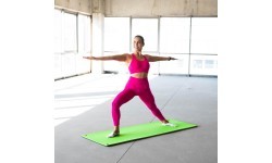 MFK08 GREEN-BLACK FITNESS MAT 140*60CM EVA 15MM HMS PREMIUM
