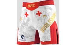 Vyriški UFC Unrivaled by Venum Merab Dvalishvili kovos šortai, balti