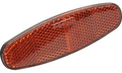 Fischer rear rack reflector, 105 x 32 mm, 50/80 mm mount (red)