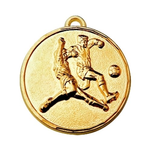 Медаль Z197 Футбол - 50 мм - Золотой