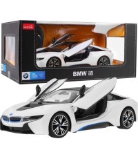 Радиоуправляемая игрушечная машинка BMW i8 белая 1:14 RASTAR