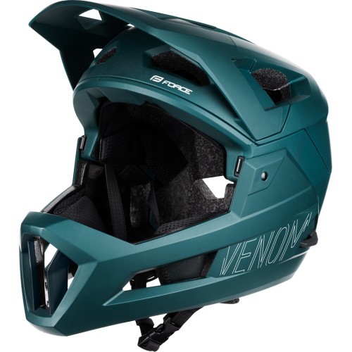 FORCE Venom downhill helmet, size L/XL (58-61 cm), turquoise