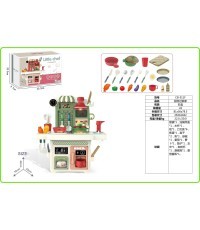 Kitchen with Light and Sound Function Green