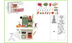 Kitchen with Light and Sound Function Green
