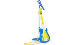 Vaikiškas elektrinės gitaros rinkinys su mikrofonu ir stovu, MP3, mėlynas
